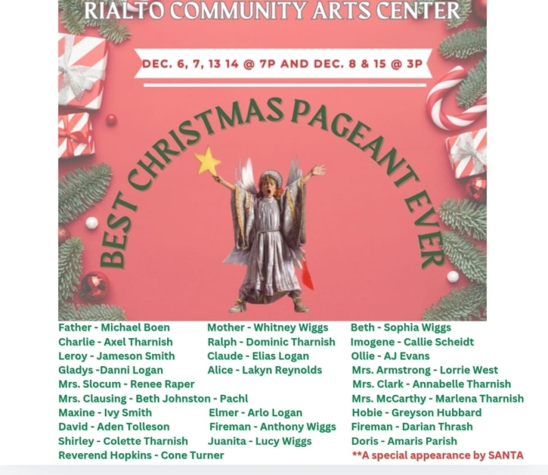 Interview: Callie Scheidt, Danni Logan, AJ Evans, Elias Logan of BEST CHRISTMAS PAGEANT EVER at Rialto Community Theatre  Image