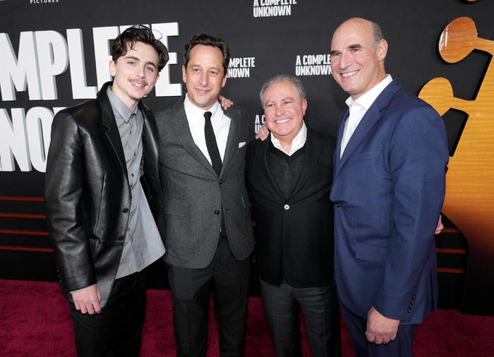 Timothée Chalamet, David Greenbaum, Alan Bergman and Matthew Greenfield Photo