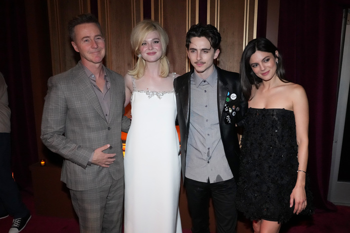 Edward Norton, Elle Fanning, Timothée Chalamet and Monica Barbaro Photo