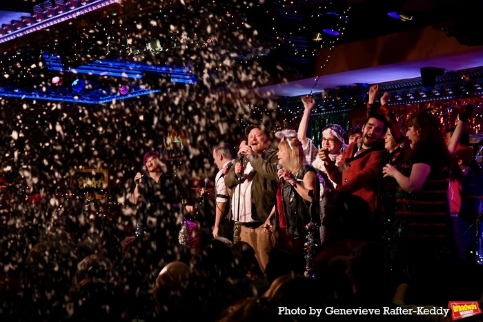 It snowed at 54 Below on The Cast of the 14th Annual Joe Iconis Christmas Extravaganz Photo