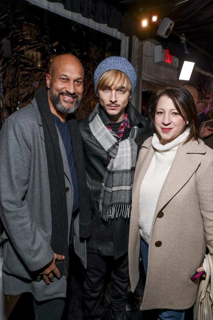 Timothee Chalamet, Keegan-Michael Key and Elle Key Photo