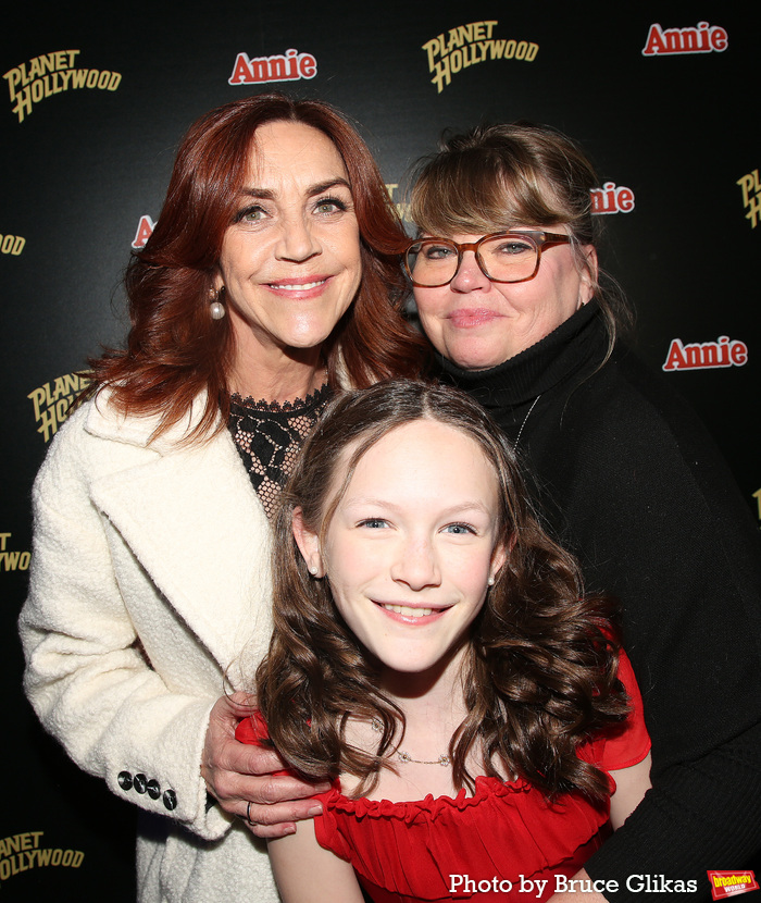 Andrea McArdle, Director Jenn Thompson and Hazel Vogel   Photo