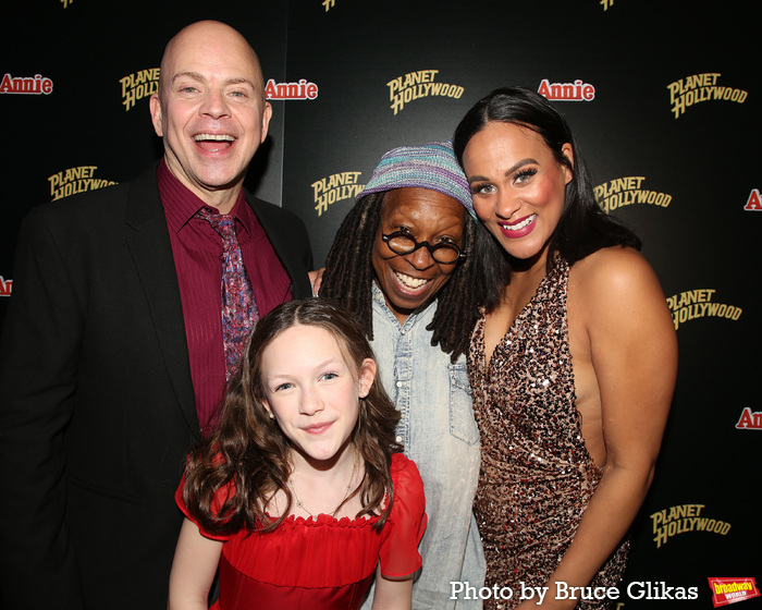 Chris Swan, Hazel Vogel, Whoopi Goldberg and Julia Nicole Hunter Photo