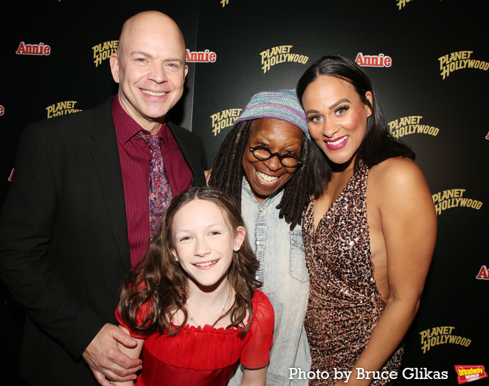 Chris Swan, Hazel Vogel, Whoopi Goldberg and Julia Nicole Hunter Photo