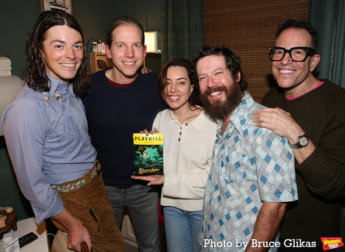 Adrian Blake Enscoe, Stark Sands, Aubrey Plaza, John Gallagher Jr, and Director Micha Photo