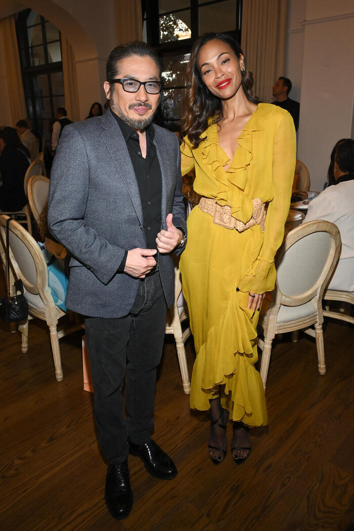 Hiroyuki Sanada, Zoe Saldana  Photo