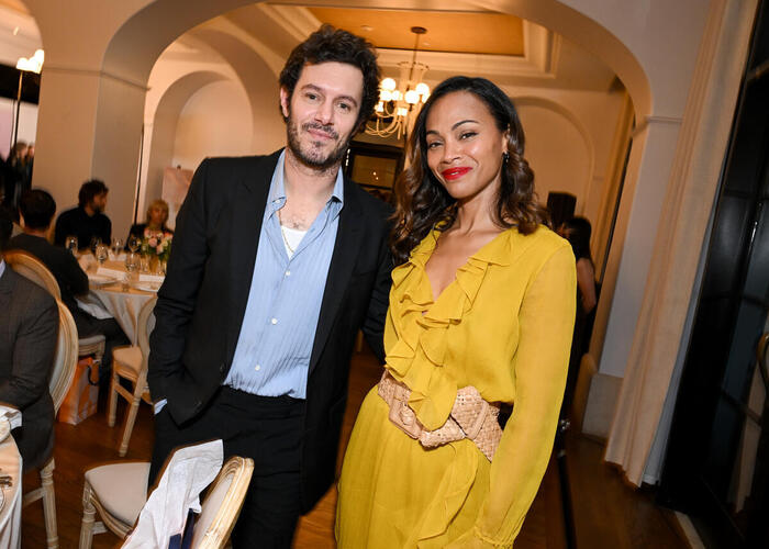 Adam Brody, Zoe Saldana Photo