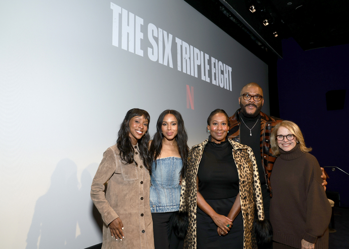 Ebony Obsidian, Kerry Washington, Nicole Avant, Tyler Perry and Katie Couric  Photo