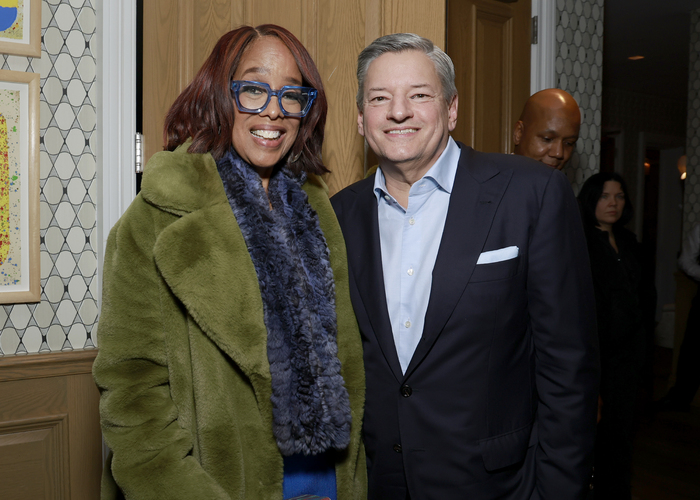 Gayle King and Ted Sarandos  Photo