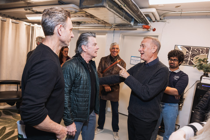 Peter Gallagher with Tom Hanks and Tony Goldwyn at 