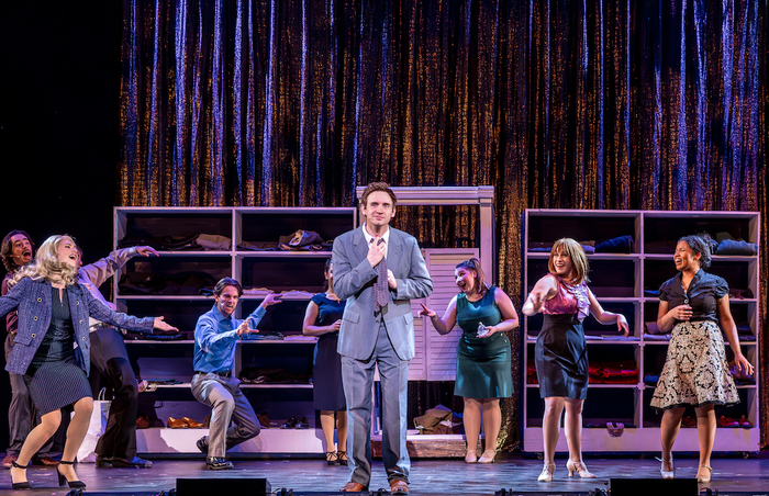 David Moreland with members of the cast in LEGALLY BLONDE:THE MUSICAL  Photo