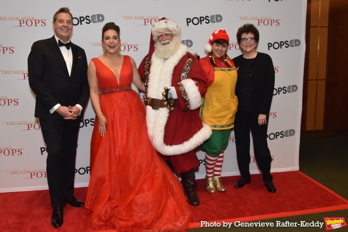 Steven Reineke, Jessica Vosk, Santa Claus, Pecan Pie and Judith Clurman Photo