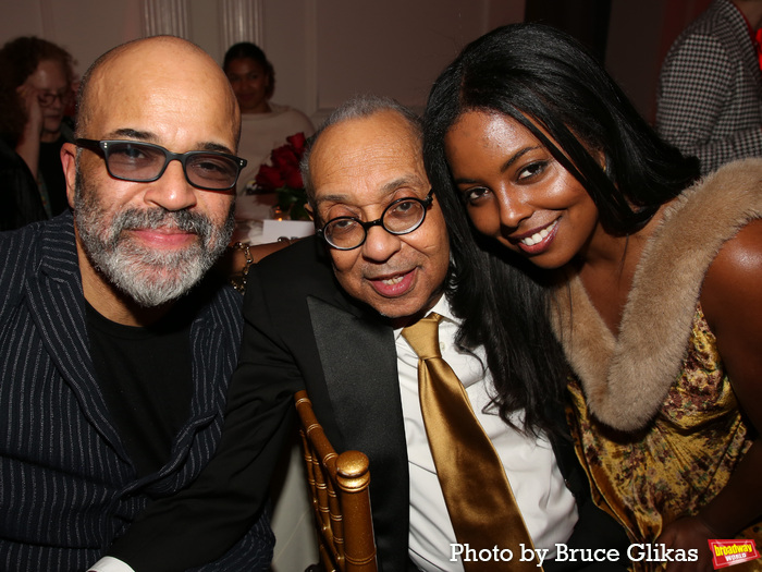 Jeffrey Wright, George C. Wolfe and Adrienne Warren at 