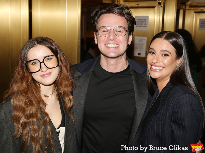 Gracie Lawrence, Jonathan Groff and Lea Michele Photo