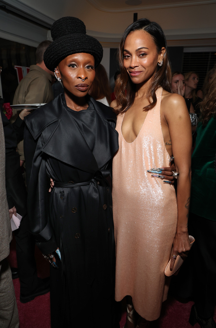 Cynthia Erivo and Zoe Saldaña Photo