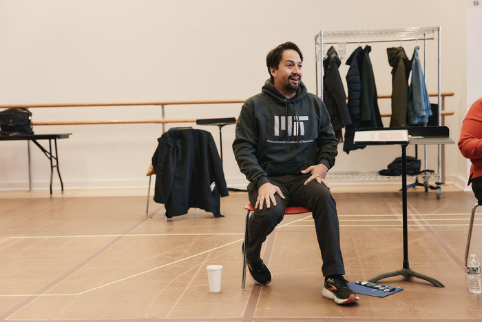 Photos: Lin-Manuel Miranda, Aidy Bryant, Nick Kroll, and Andrew Rannells in Rehearsal For ALL IN  Image