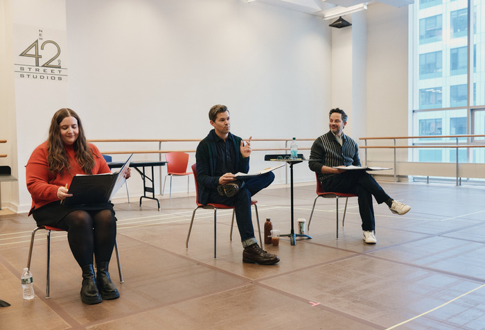 Photos: Lin-Manuel Miranda, Aidy Bryant, Nick Kroll, and Andrew Rannells in Rehearsal For ALL IN  Image