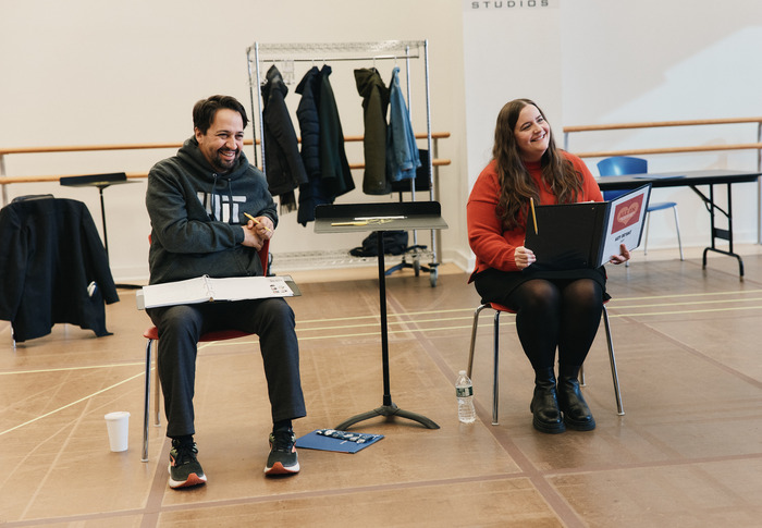 Photos: Lin-Manuel Miranda, Aidy Bryant, Nick Kroll, and Andrew Rannells in Rehearsal For ALL IN  Image