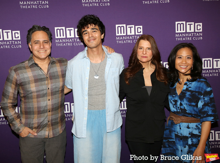 Playwright Rajiv Joseph, Abubakr Ali, Mia Barron and Director May Adrales Photo