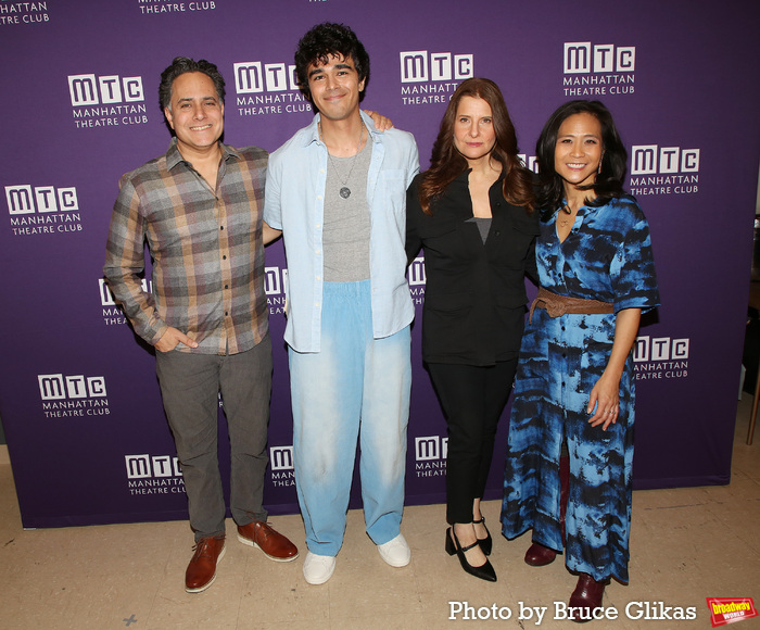 Playwright Rajiv Joseph, Abubakr Ali, Mia Barron and Director May Adrales Photo