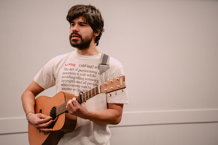 Photos: Hailey Kilgore, Carlos Valdes, and Tom Hewitt in HADESTOWN Rehearsals Image