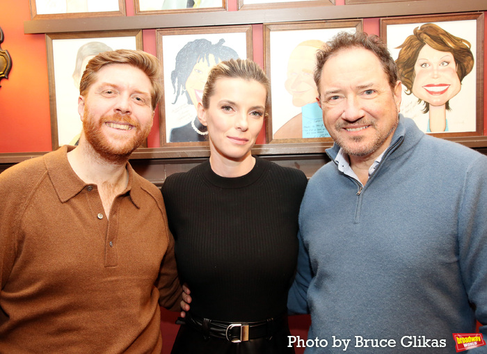 Producer Lucas McMahon, Betty Gilpin and Producer Kevin McCollum Photo