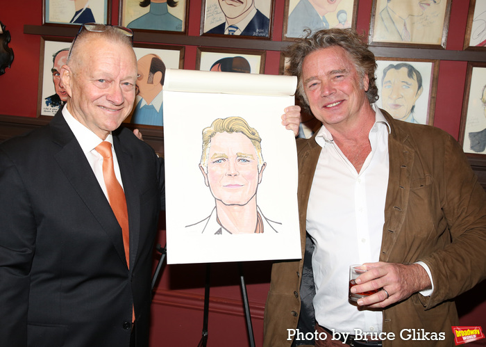 Sardi's Owner/General Manager Max Klimavicius and John Schneider  Photo