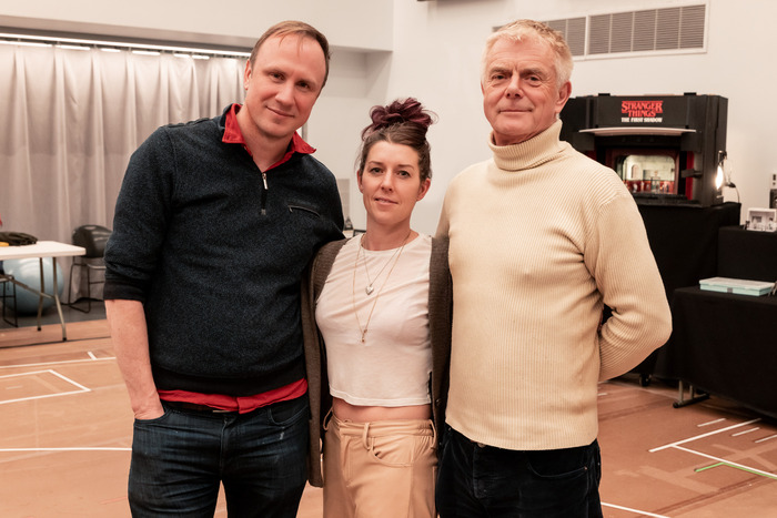 Co-director Justin Martin, playwright Kate Trefry, director Stephen Daldry Photo