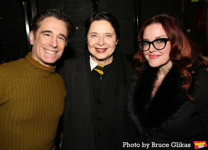 Director/Choreographer Christopher Gattelli, Isabella Rossellini and Jennifer Simard  Photo