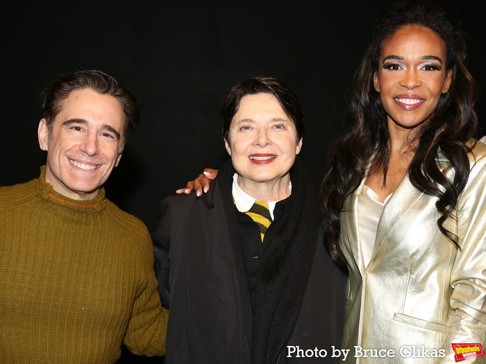 Director/Choreographer Christopher Gattelli, Isabella Rossellini and Michelle William Photo