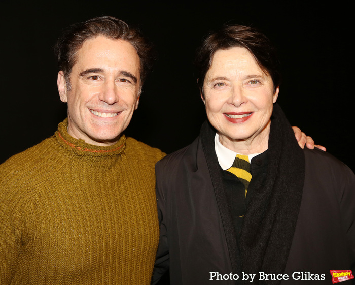 Director/Choreographer Christopher Gattelli and Isabella Rossellini Photo