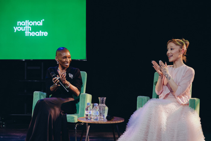 Photos: WICKED Stars Cythia Erivo and Ariana Grande Visit National Youth Theatre  Image