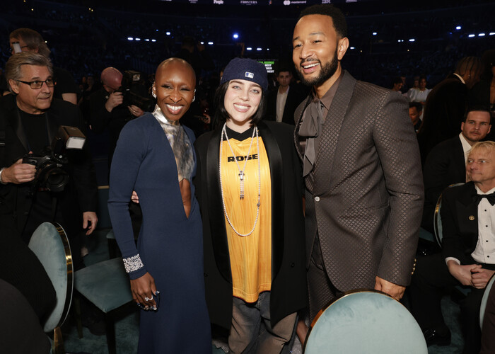 Cynthia Erivo, Billie Eilish and John Legend Photo