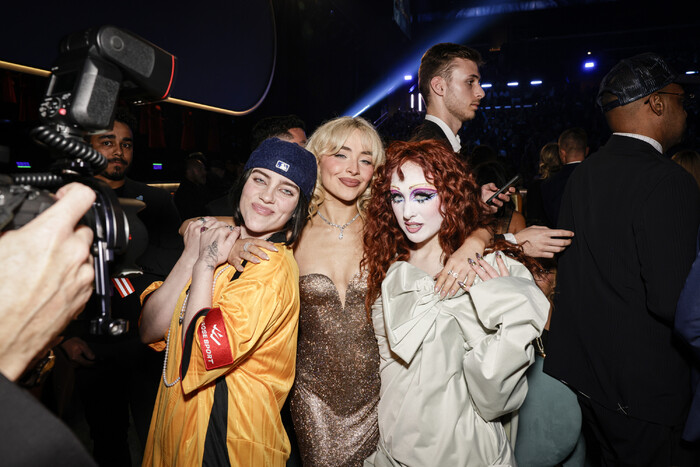 Billie Eilish, Sabrina Carpenter and Chappell Roan  Photo