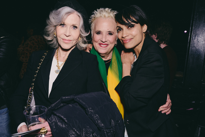 Jane Fonda, V (formerly Eve Ensler), and Rosario Dawson Photo