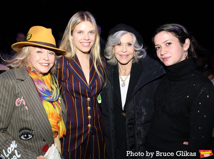 Pat Mitchell Seydel, Laura Elizabeth Seydel, Jane Fonda and Viva Vadim Photo