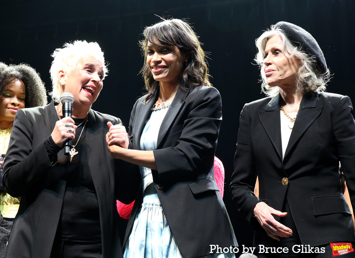 V (formerly Eve Ensler), Rosario Dawson and Jane Fonda Photo