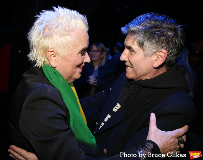 V (formerly Eve Ensler) and James Celeste Lecesne Photo