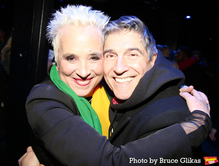 V (formerly Eve Ensler) and James Celeste Lecesne Photo