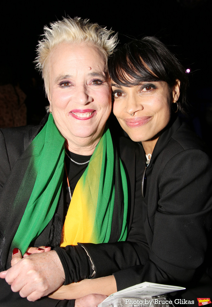 V (formerly Eve Ensler) and Rosario Dawson Photo