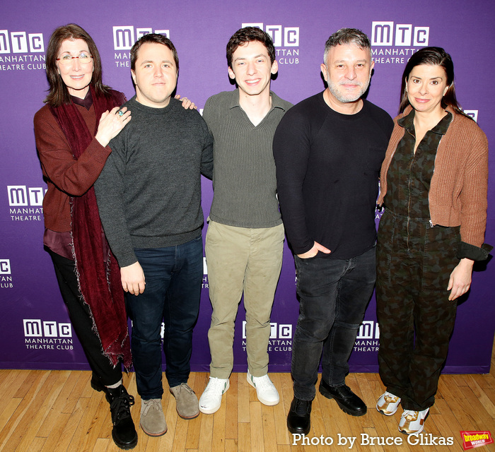 Joanna Gleason, Playwright Joshua Harmon, Andrew Barth Feldman, Director Trip Cullman Photo