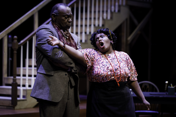 Garbie Dukes and Hope Anthony in TROUBLE IN MIND at Pittsburgh Public Theater. Photo  Photo