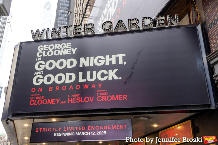 Up on the Marquee: GOOD NIGHT, AND GOOD LUCK  Image