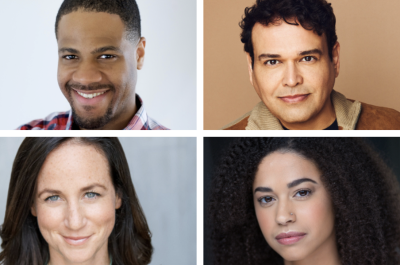 Cast Set for EVANSTON SALT COSTS CLIMBING at First Floor Theater  Image