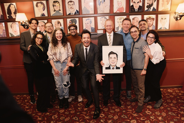 Photos & Video: Jimmy Fallon Receives Sardi's Portrait Image