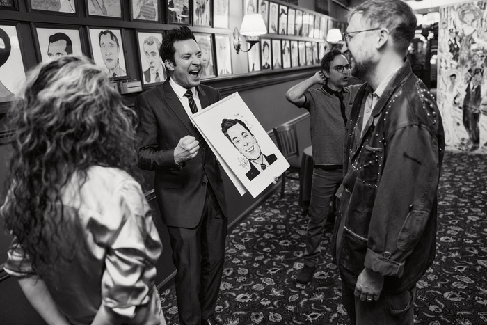 Photos & Video: Jimmy Fallon Receives Sardi's Portrait Image
