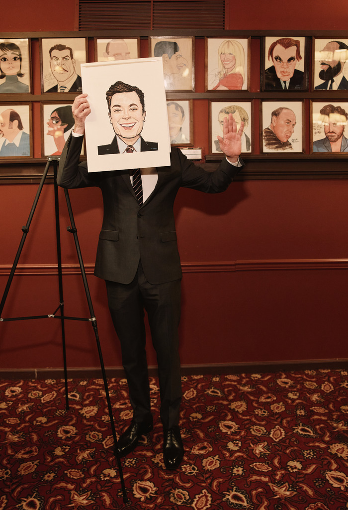 Photos & Video: Jimmy Fallon Receives Sardi's Portrait Image