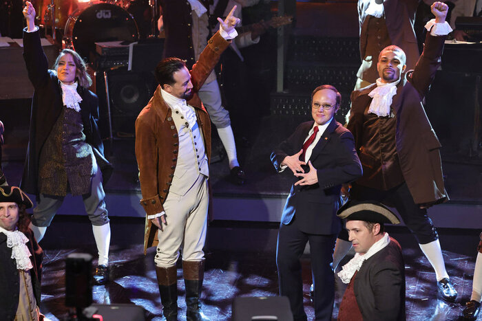 Photos: Lin-Manuel Miranda Makes a Triumphant Return as Alexander Hamilton in SNL50 Anniversary Special  Image