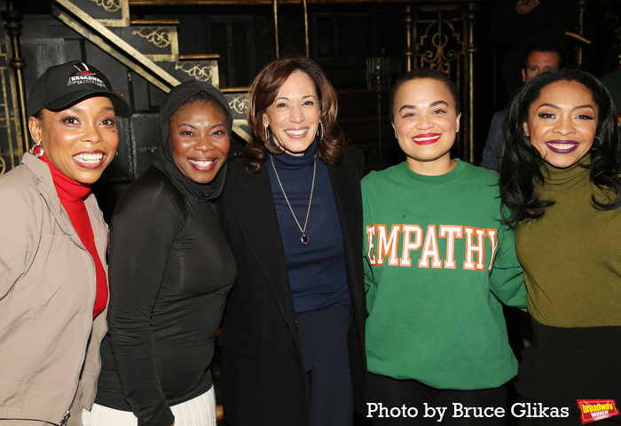 Dionne Figgins, Darlesia Cearcy, Kamala Harris, Kim Exum and Jennie Harney- Fleming Photo