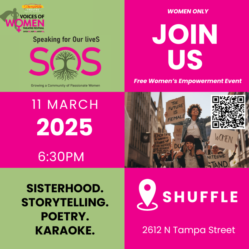Previews: 5TH ANNUAL VOICES OF WOMEN THEATRE FESTIVAL at Powerstories @USF Theatre Image